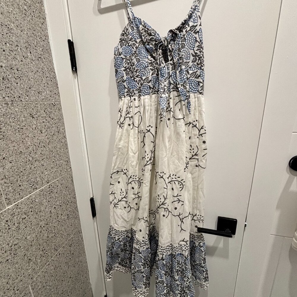 Perry Walker Collective Tie Front Midi Dress